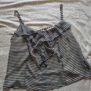 Pure Energy | Striped Black and White Camisole| Size 4X